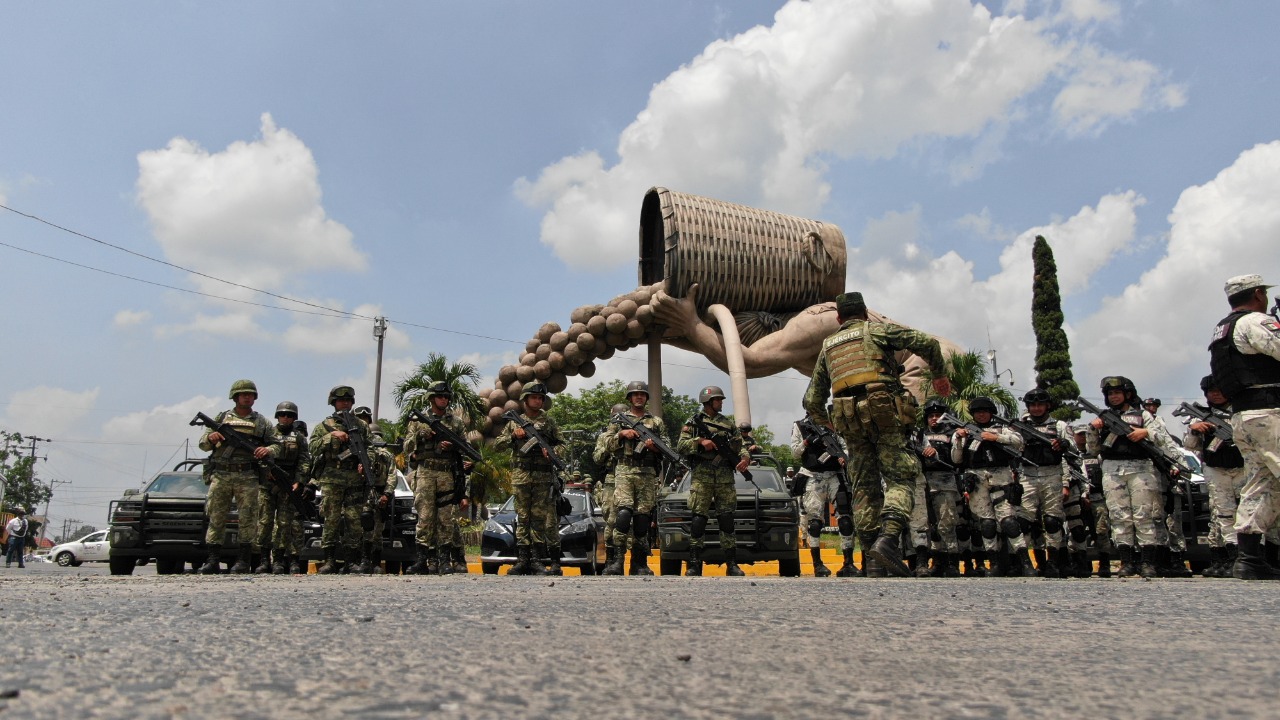 Ejército Mexicano despliega operativo en el municipio de Álamo, Veracruz
